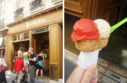 パリでアイスクリーム ベルティヨン